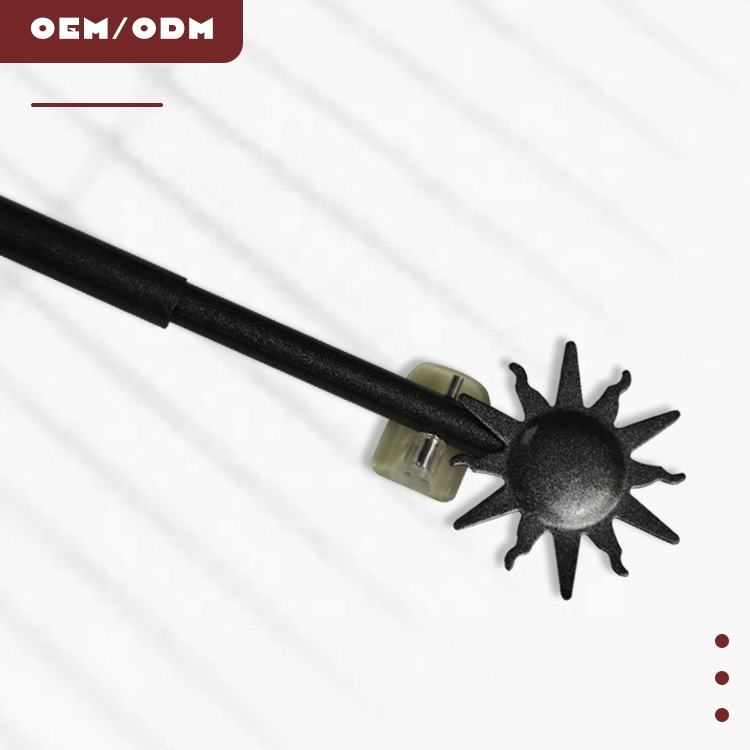 Mini Single Expandable Industrial Design Metal Coffee Curtain Rod Wholesale Single Window Curtain Poles Tracks & Accessories