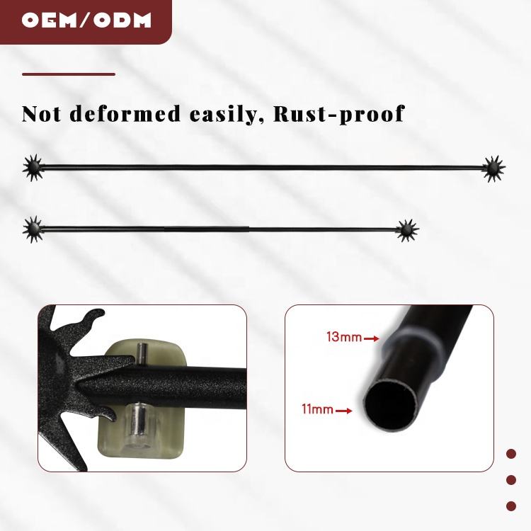 Mini Single Expandable Industrial Design Metal Coffee Curtain Rod Wholesale Single Window Curtain Poles Tracks & Accessories