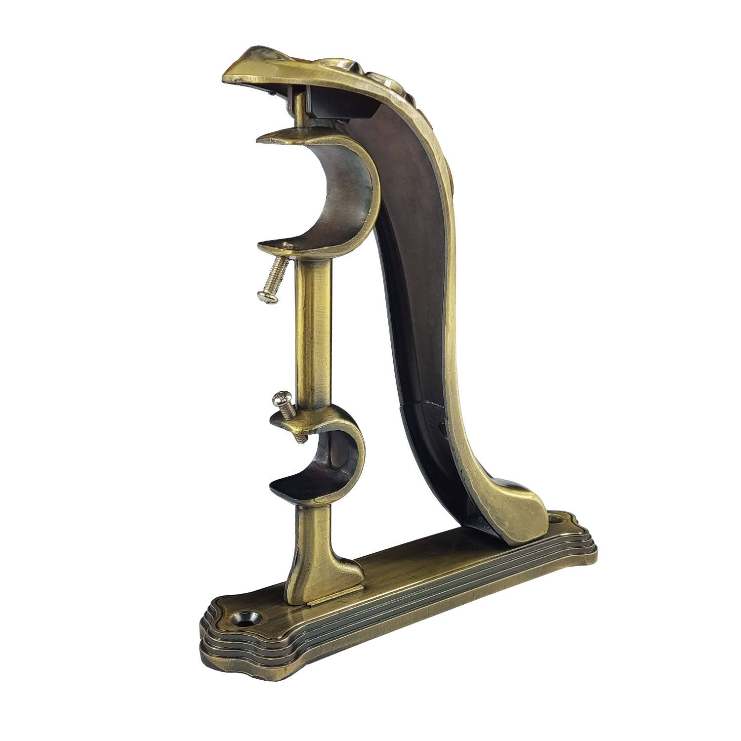 Antique Brass Window Curtain Brackets High Quality Modern Design Metal Curtain Rod Bracket