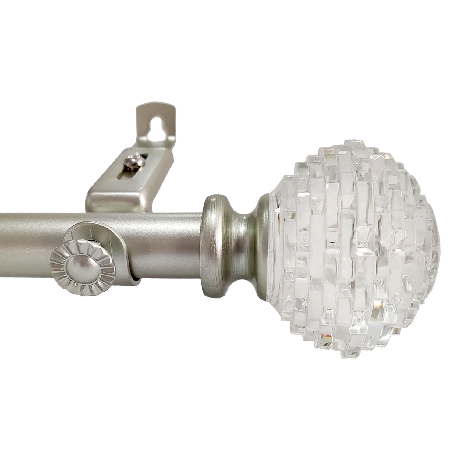 Heavy Duty Iron Drapery Hardware Bracket Modern Style Curtain Rod Wall Bracket