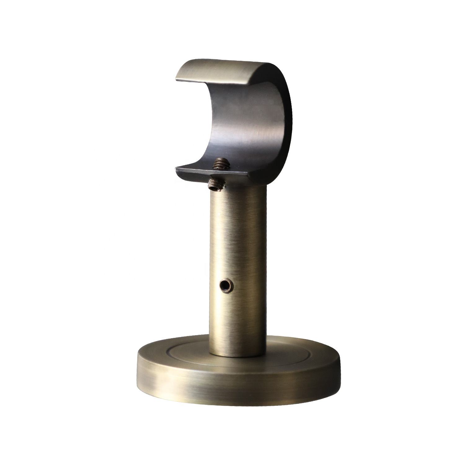 Modern Double Curtain Rod Brackets Anti-brass Metal Wall Bracket with Single Curtain Pipe Bracket Wholesale Contemporary Design