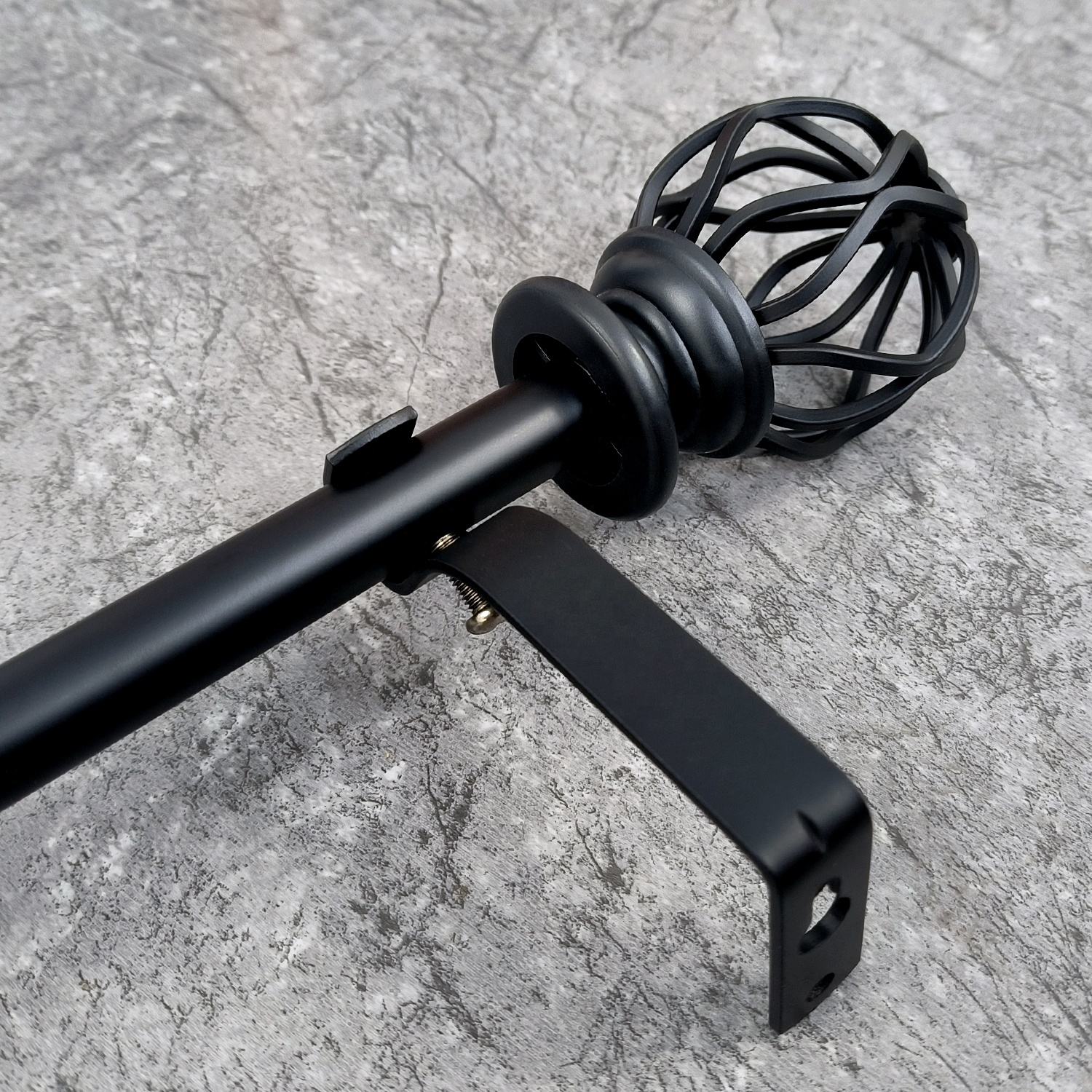 Modern Home Decoration Double Curtain Rod Set Factory Price Extendable Metal Curtain Pole Accessories High Quality for Home Use