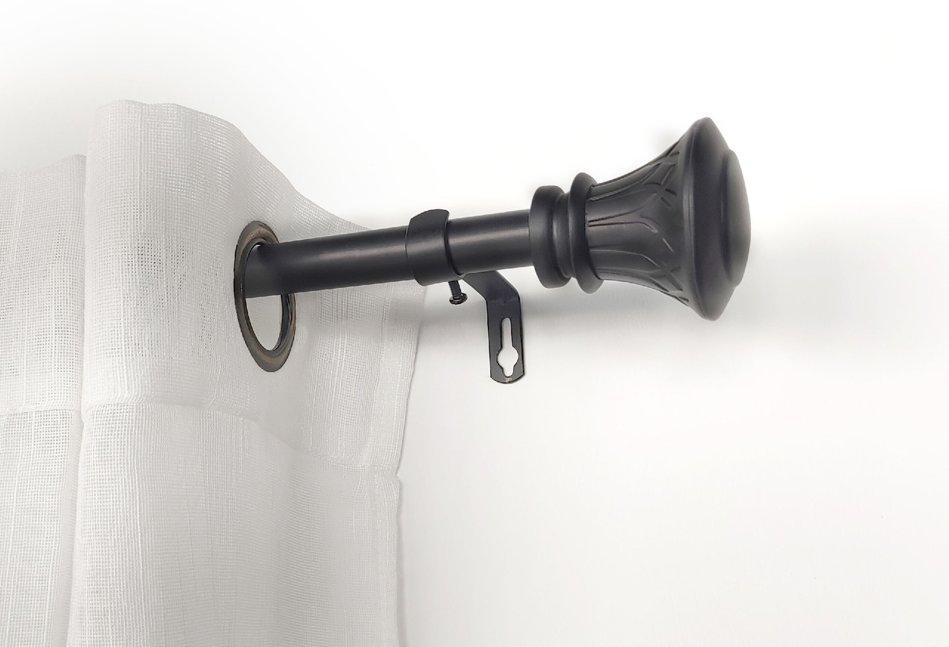 Modern Home Decoration Double Curtain Rod Set Factory Price Extendable Metal Curtain Pole Accessories High Quality for Home Use