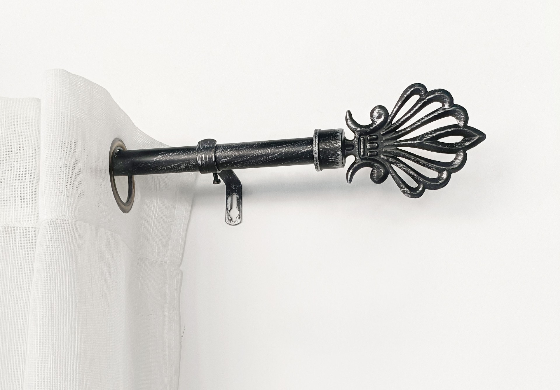 Modern Home Decoration Double Curtain Rod Set Factory Price Extendable Metal Curtain Pole Accessories High Quality for Home Use