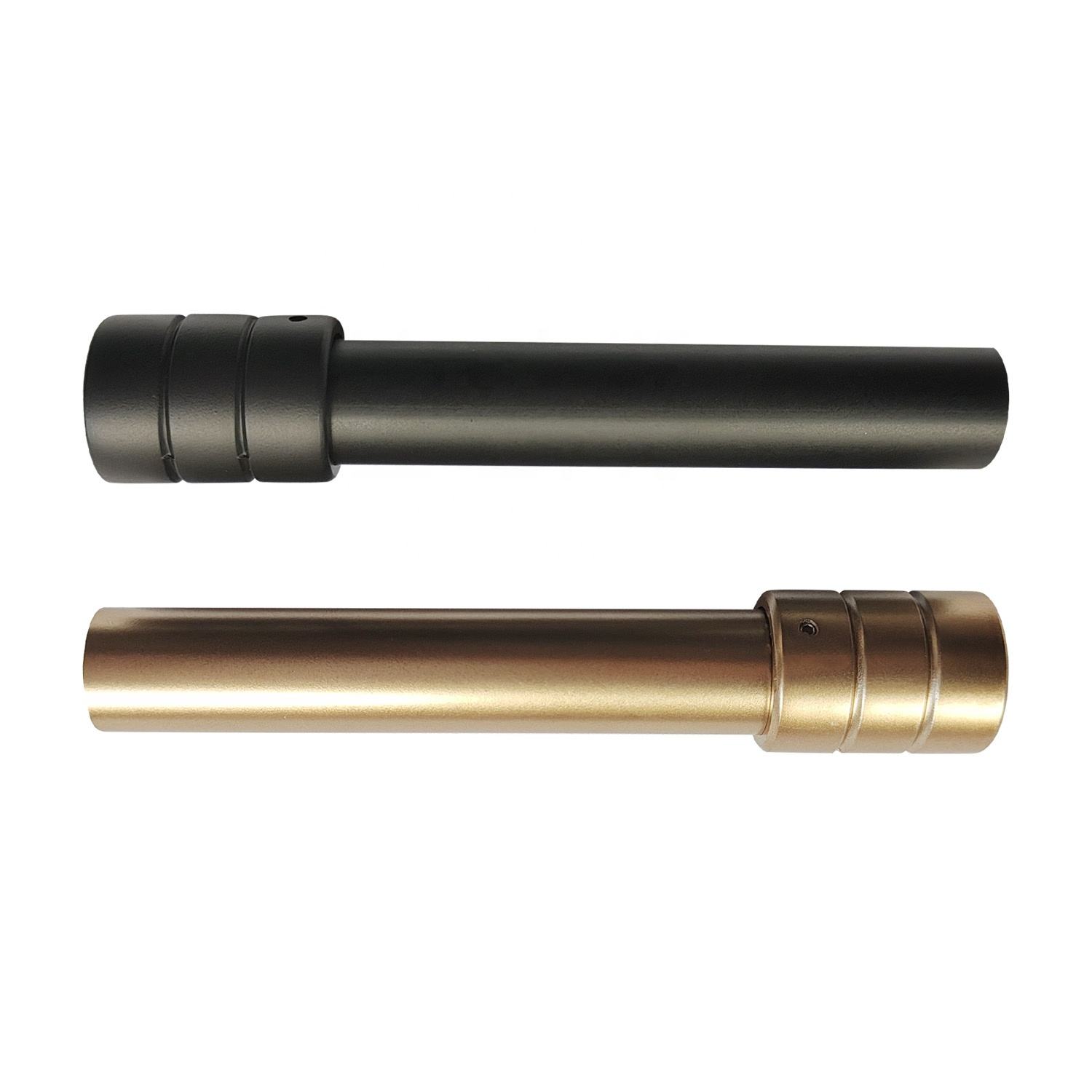 High Quality 28mm Modern Design Metal Curtain Rod Accessories Set with Electroplated Iron Finials