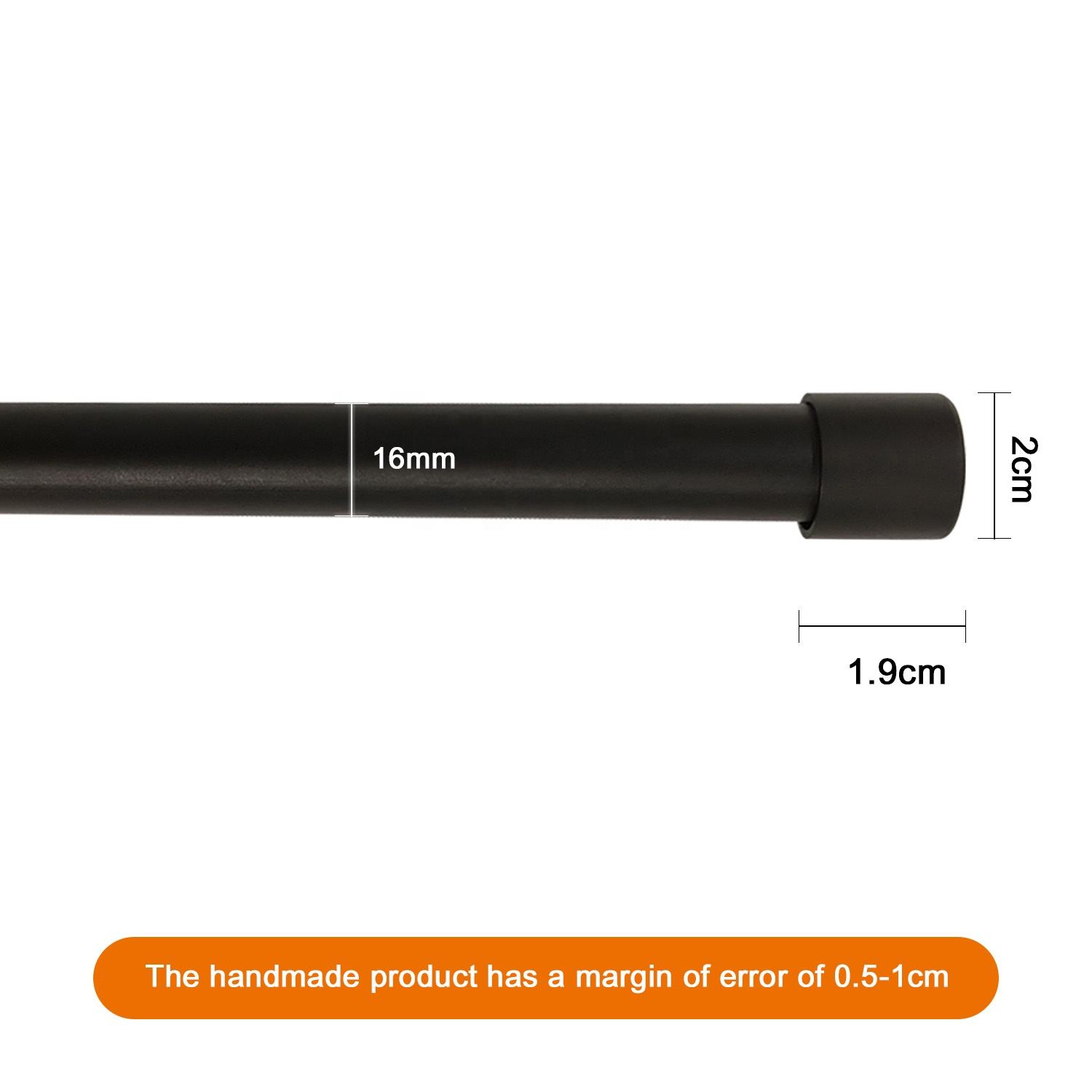 High Quality 28mm Modern Design Metal Curtain Rod Accessories Set with Electroplated Iron Finials