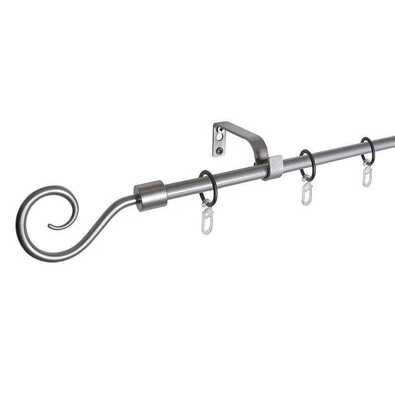 Modern Style Adjustable Resin Curtain Rod Set Wholesale Window Curtain Pole Accessories