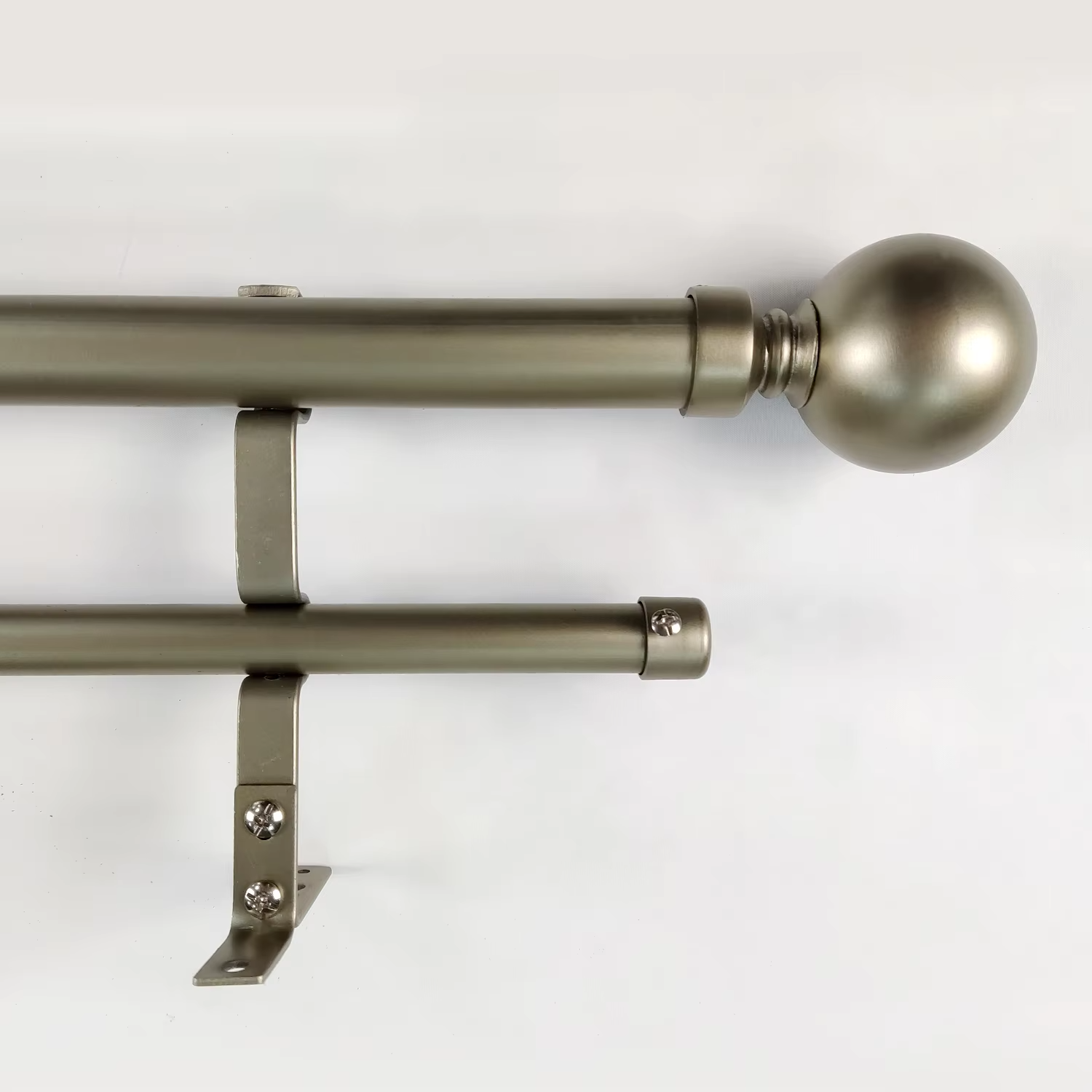 Factory Direct Metal Curtain Rods with Finials Sets Economical Pole and Accessories