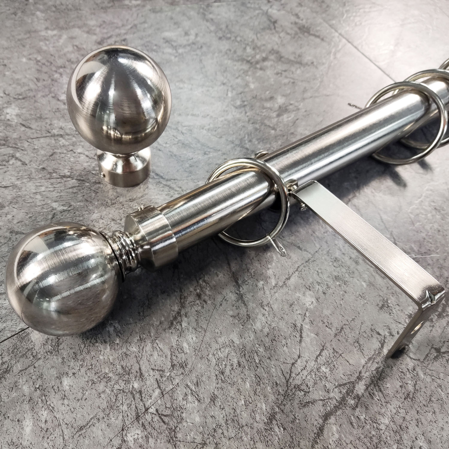 High Quality Custom European Style Adjustable Metal Curtain Rod Pole Set Modern Design Easy Installation Factory Direct Sale