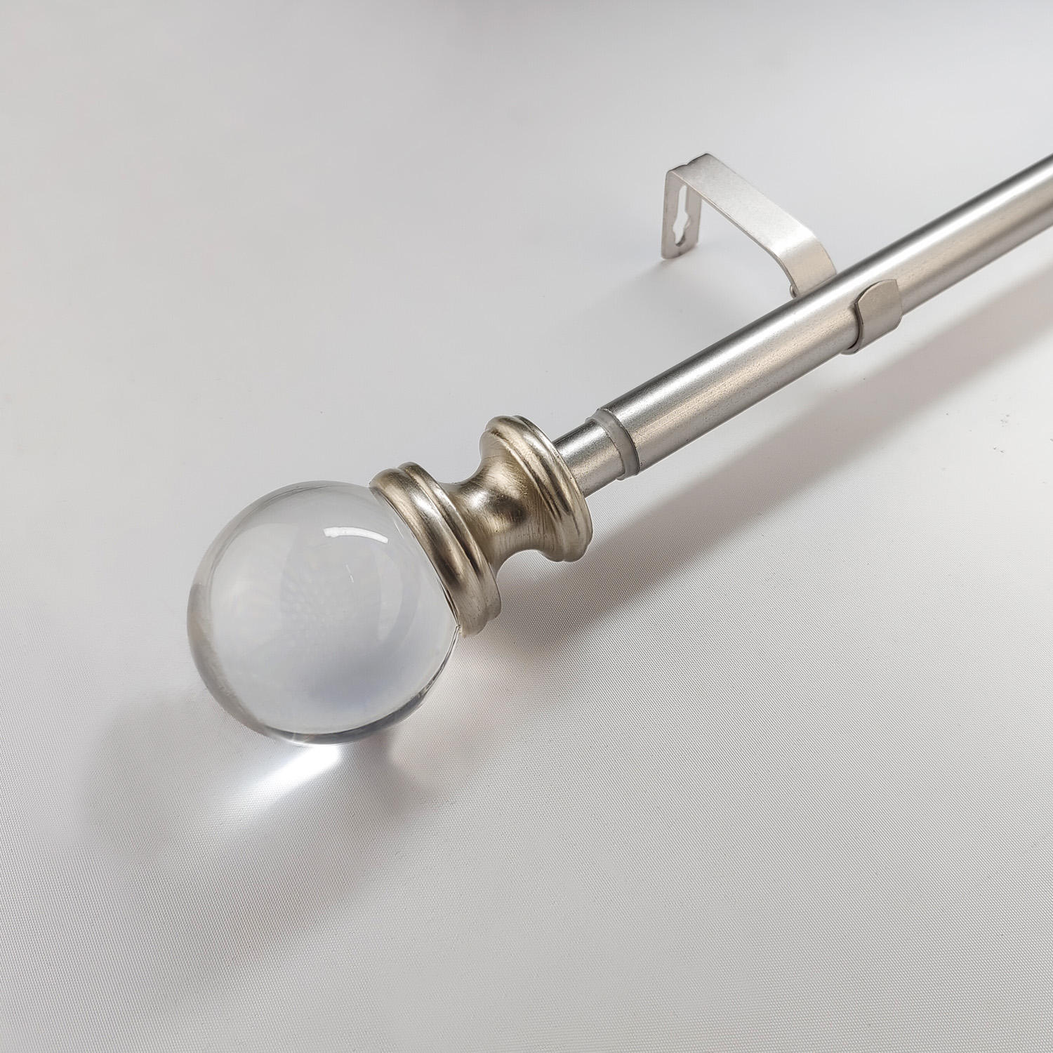 Smartop Acrylic Curtain Rod Set Ball Crystal Wholesale Decorative Curtain Pole