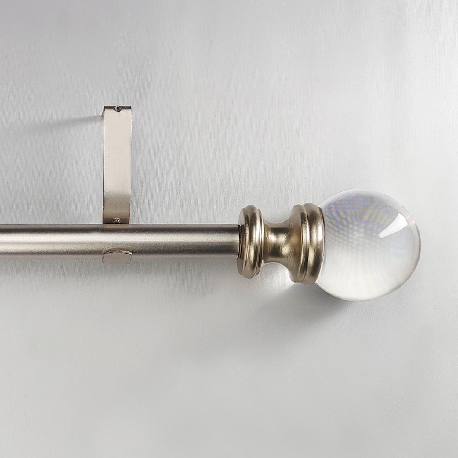 Smartop Acrylic Curtain Rod Set Ball Crystal Wholesale Decorative Curtain Pole
