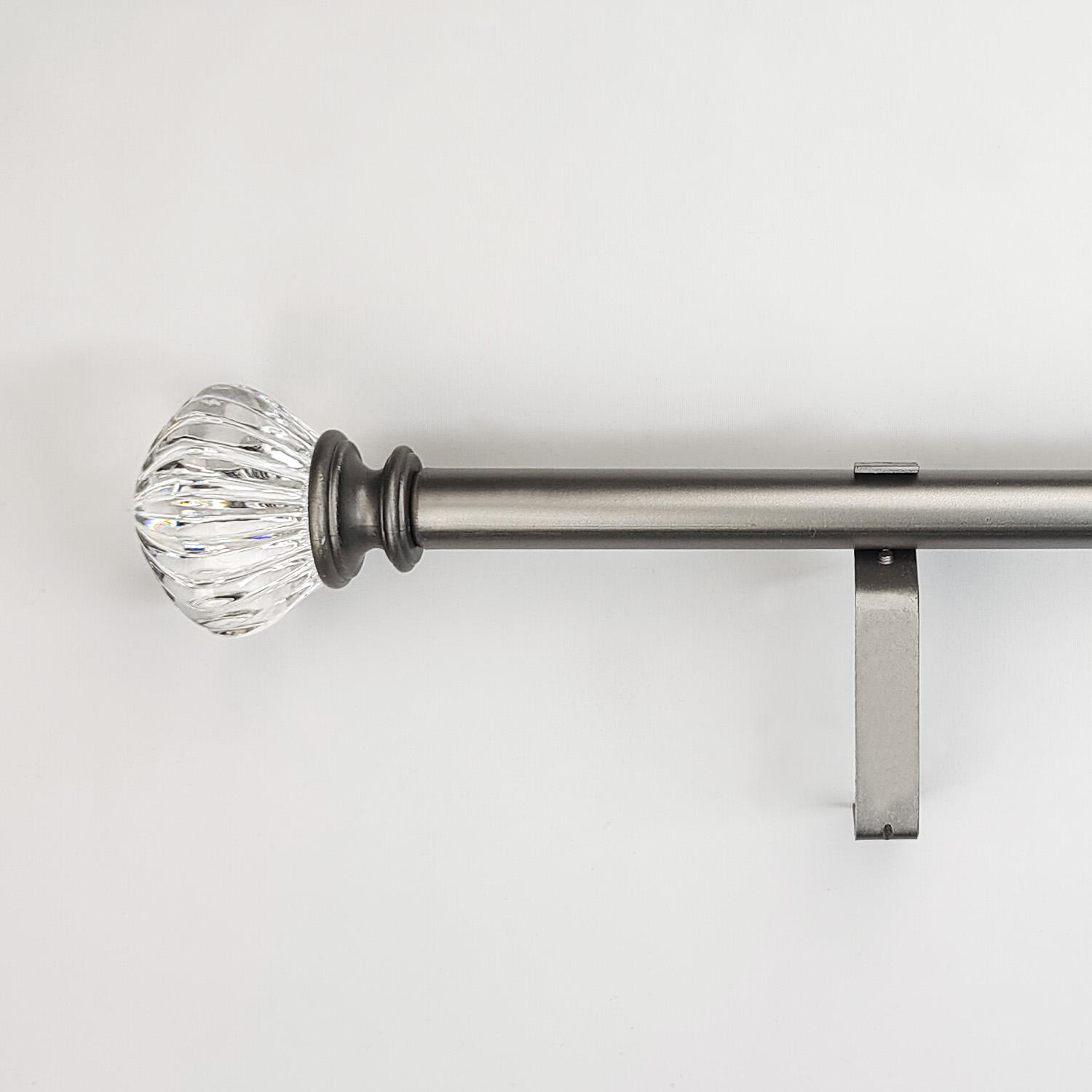 Great Quality Crystal Shining Acrylic Decorative Curtain Rods Sets Custom Modern Curtain Poles Wholesale Metal Curtain Rods