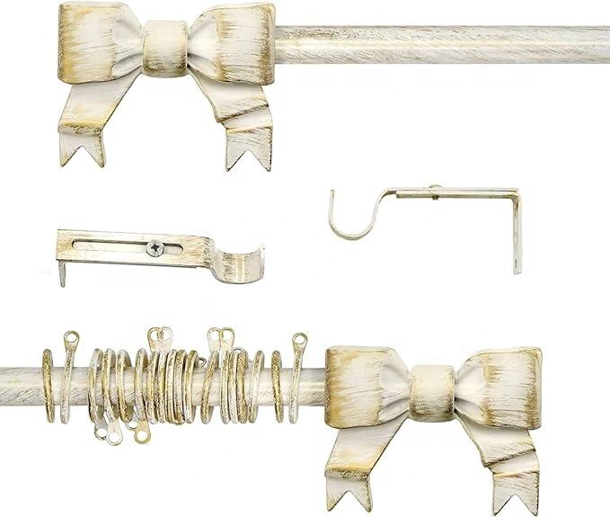 Smartop Hot Sale Modern Design Metal Window Curtain Rod with Decorated Hardware Curtain Pole Head Finial for Windows