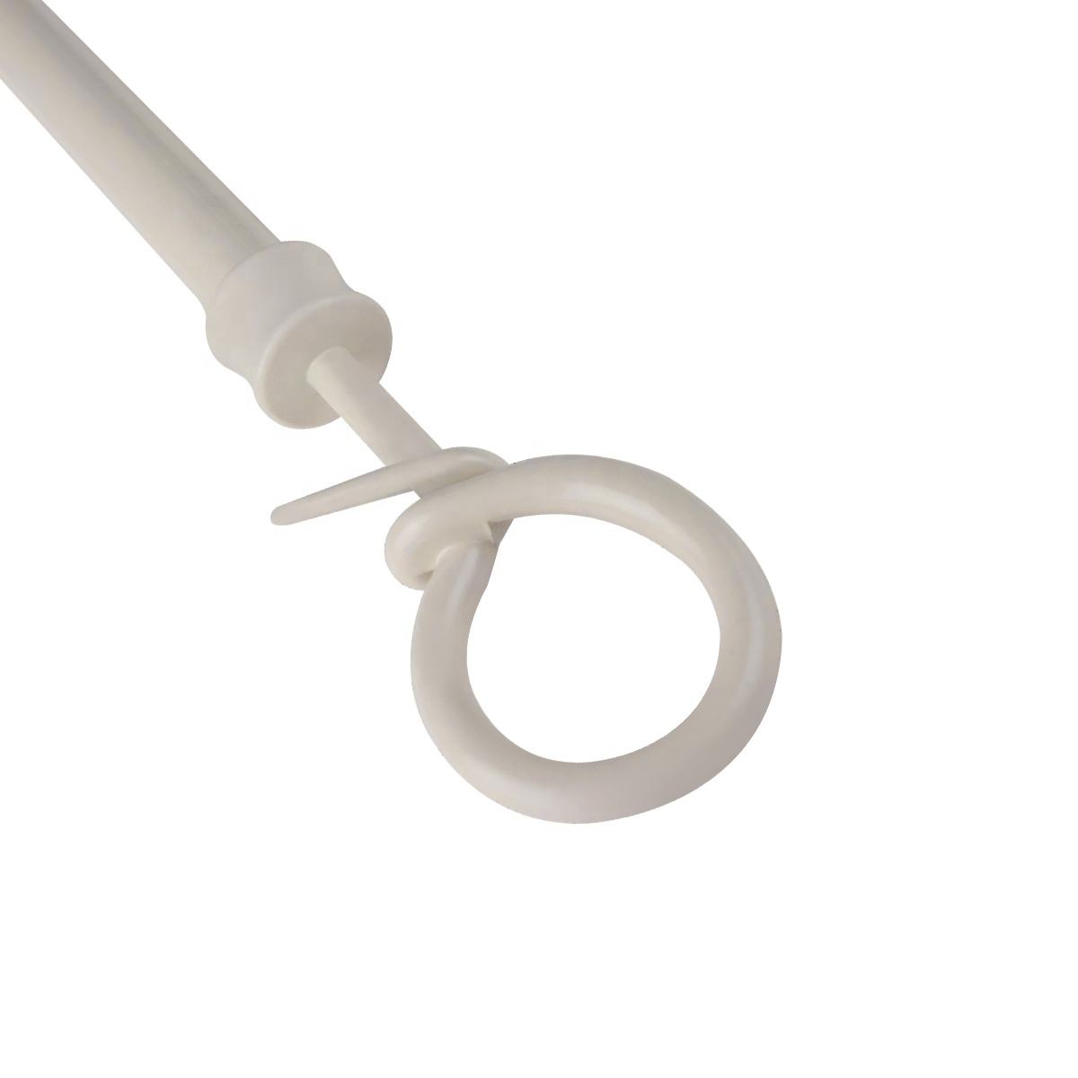 Best Selling Modern Design Silver Painting Customized Metal Curtain Rod Pole Set Factory's Curtain Poles Tracks Accessories