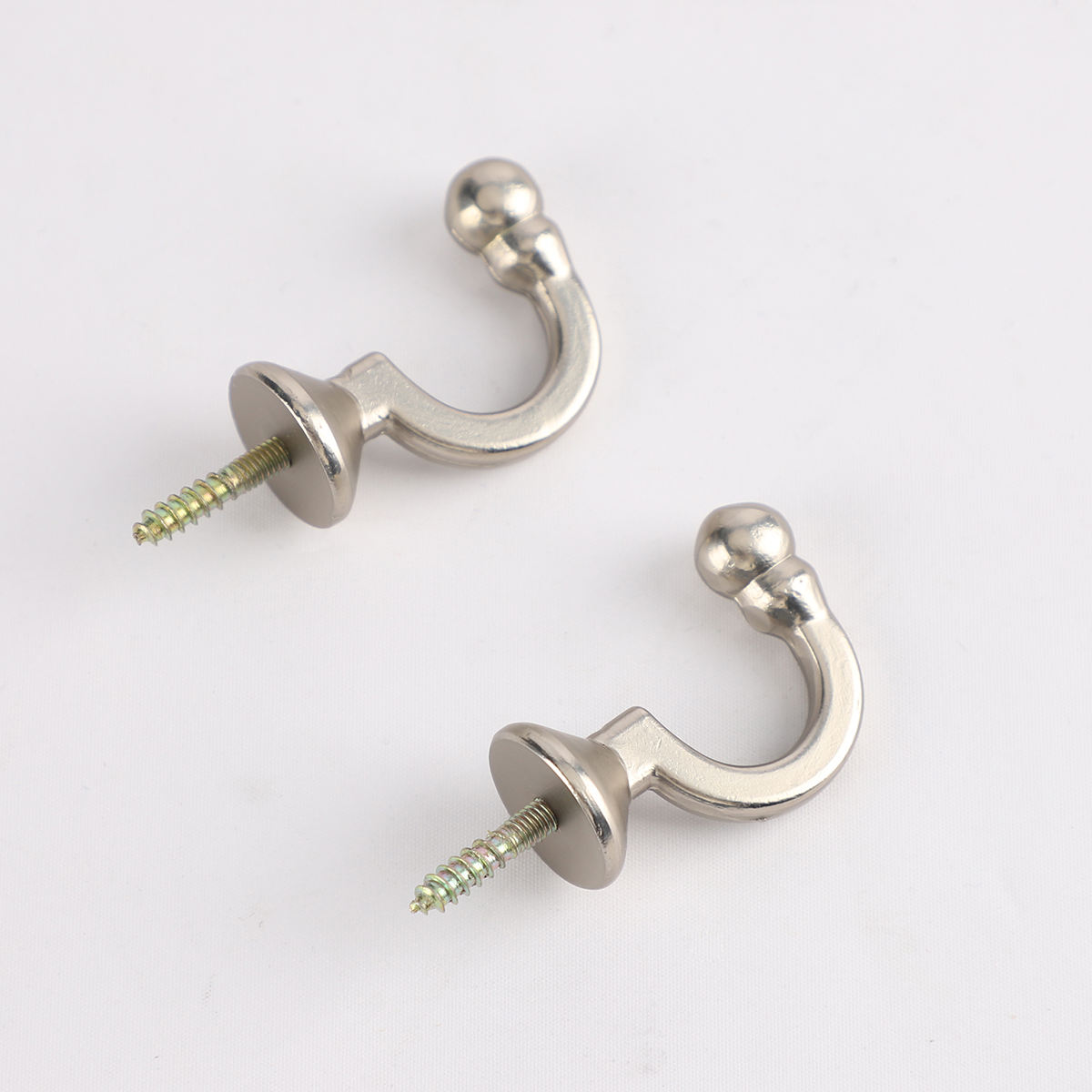 Modern Metal Curtain Wall Hooks Multiple Colors Big Style Ball End Curtain Tie Backs Hold Back Hooks Wholesale