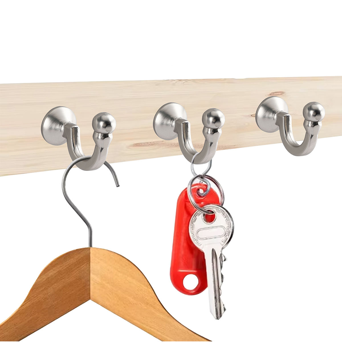 Modern Metal Curtain Wall Hooks Multiple Colors Big Style Ball End Curtain Tie Backs Hold Back Hooks Wholesale