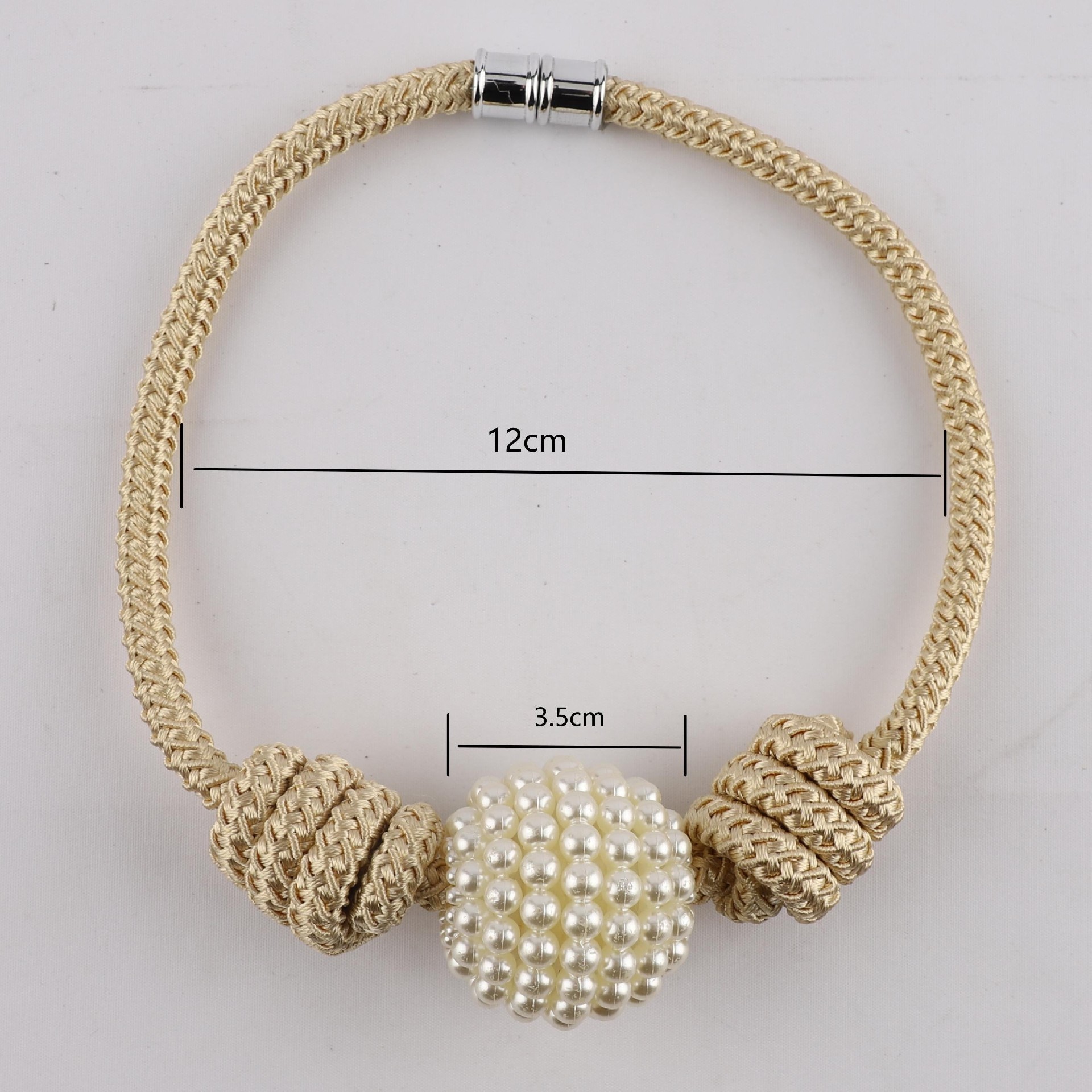 New Design Luxury Pearl Magnetic Curtain Tiebacks Curtain Accessories Pearl Magnetic Curtain Clip Curtain Holders Tieback