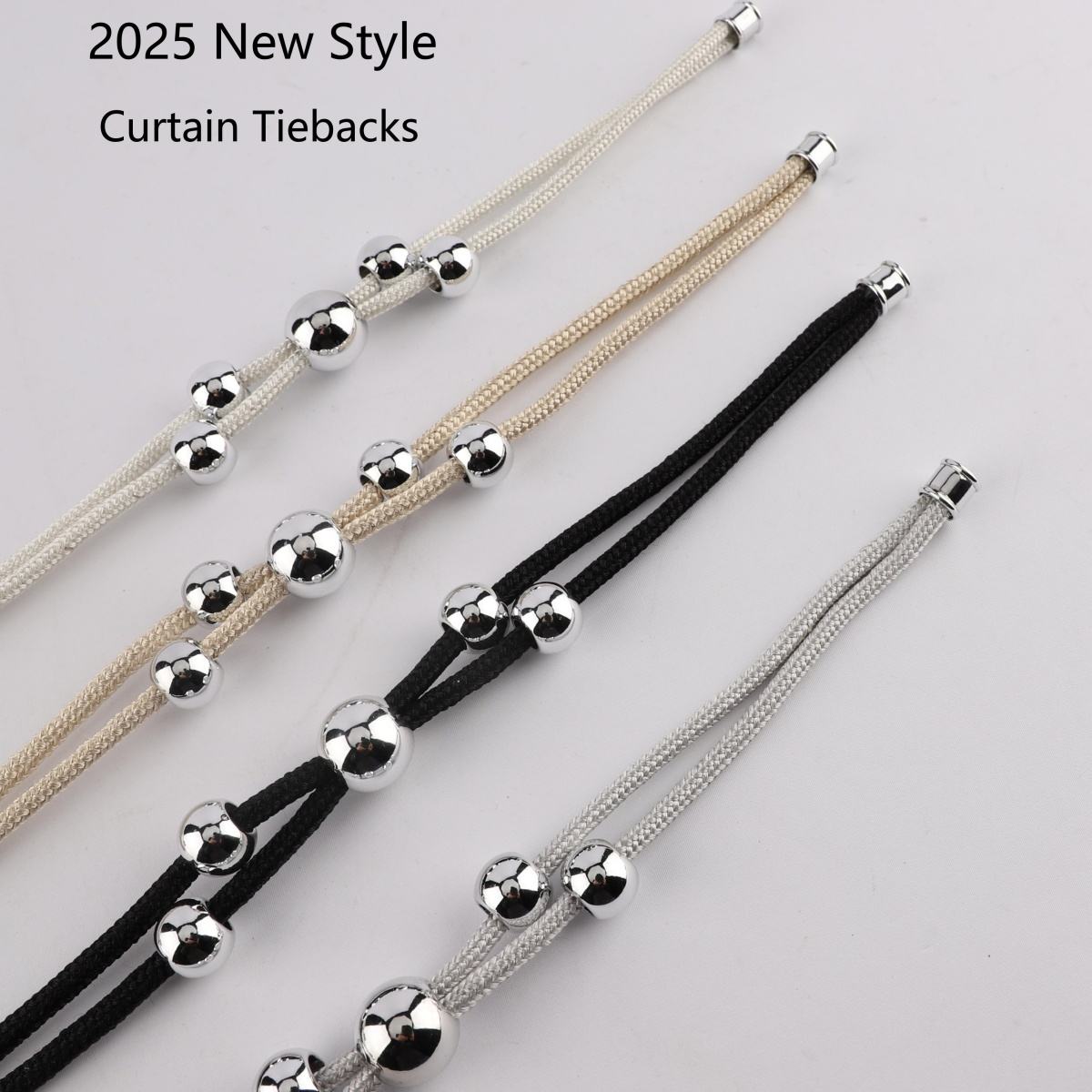 Wholesale New Design Magnetic Curtain Tiebacks Magnetic Curtain Accessories Pompom Tieback Holder for Home