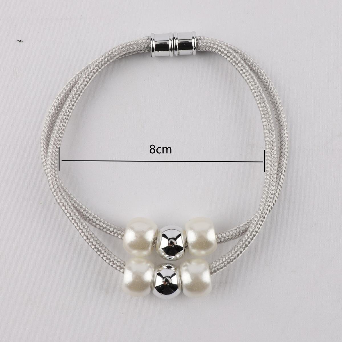 Modern Pearl Double-layer Home Decoration Tieback Hooks High Quality Curtain Accessories Magnetic Tiebacks Curtain Tieback