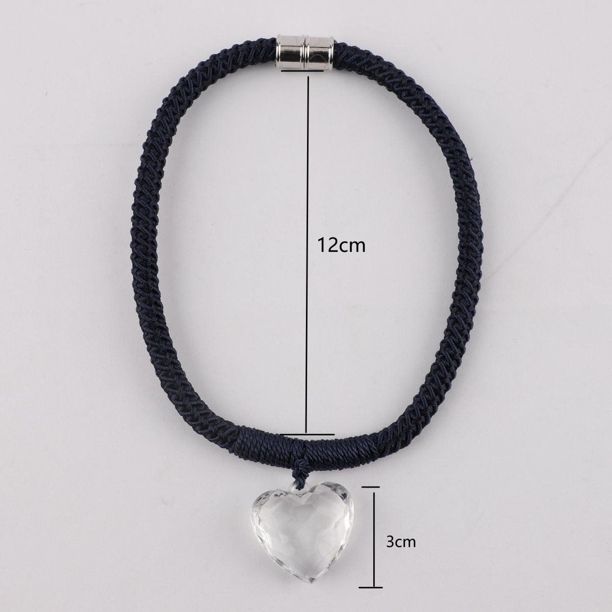 Heart Shape Crystal Light Luxury High-end Magnetic Curtain Tiebacks Home Decoration Accessory Tieback Crystal Ball Tie