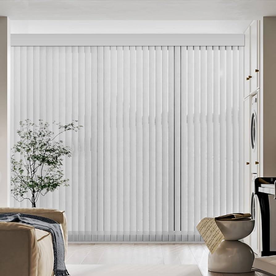 Custom Vertical Window Blinds Fashion Built-In High Window Curtains Cheap Plain Technique Installation