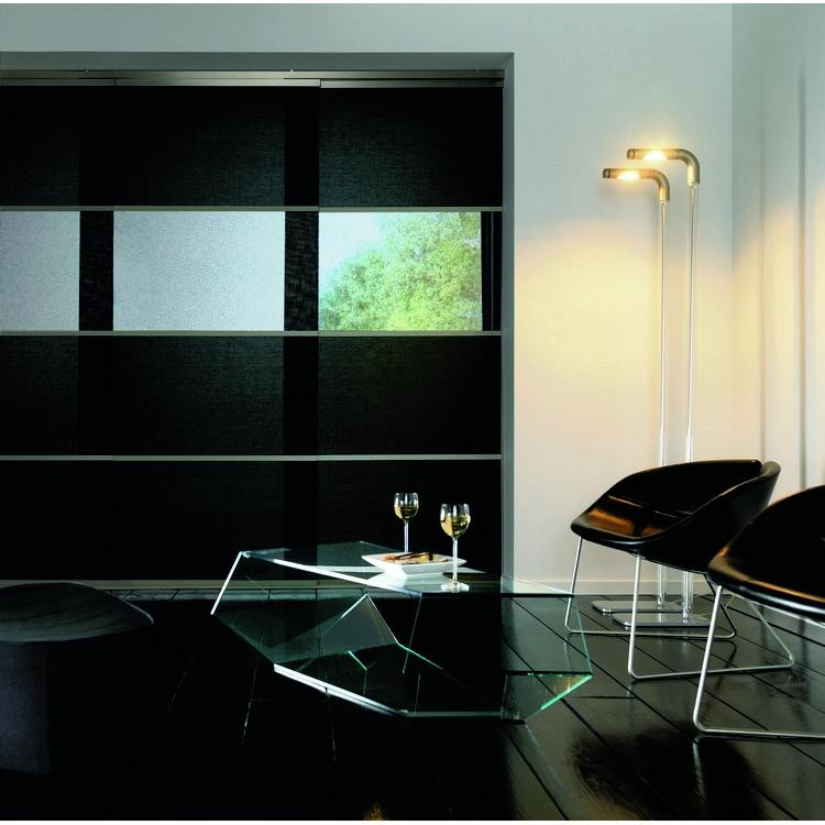 Modern Vertical Pattern Fabric Home Decor Curtains Panel Blinds Factory Direct for Room Divider Panel Track Blinds Plain