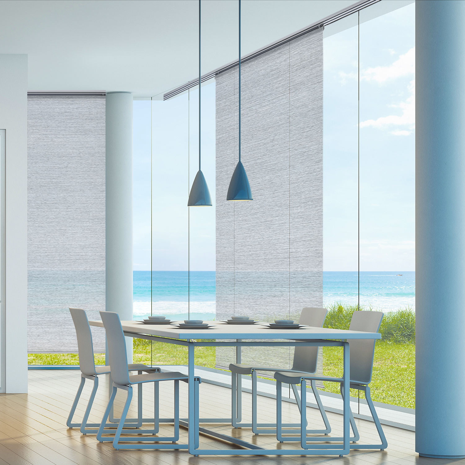 Customized Blackout Sunscreen Polyester Pleated Roller Blind Fabric Modern Design Customized Roller Blinds for Windows