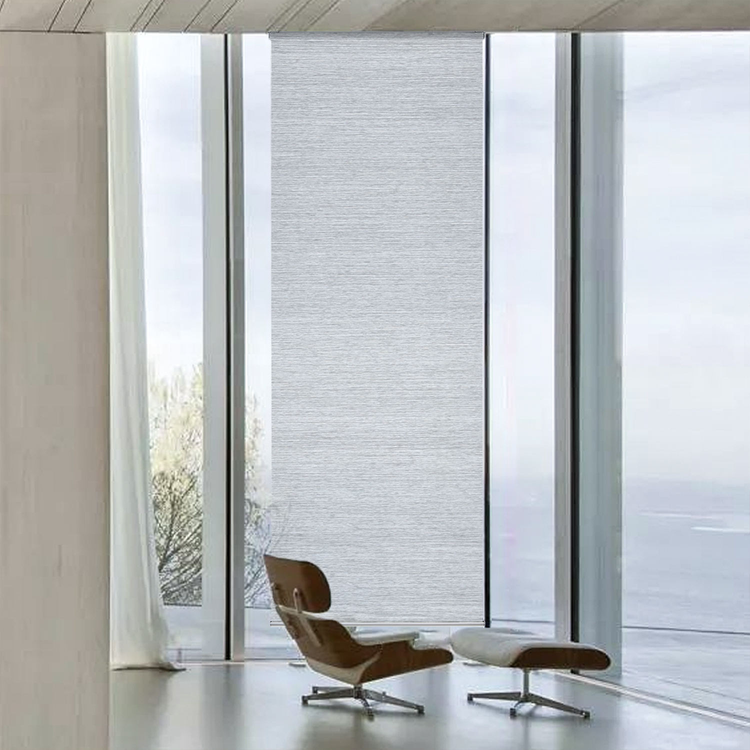 Customized Blackout Sunscreen Polyester Pleated Roller Blind Fabric Modern Design Customized Roller Blinds for Windows