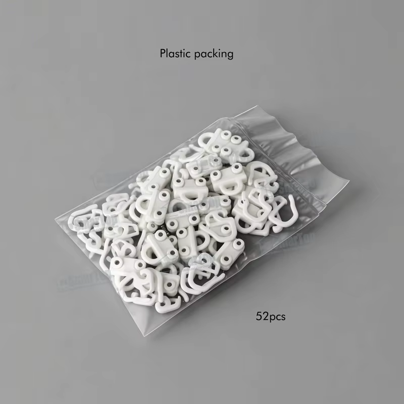 Curtain Tracks Accessories Wave Ripple Fold Width Glider Wheel Curtain Rail Plastic Glider Pulley Runners