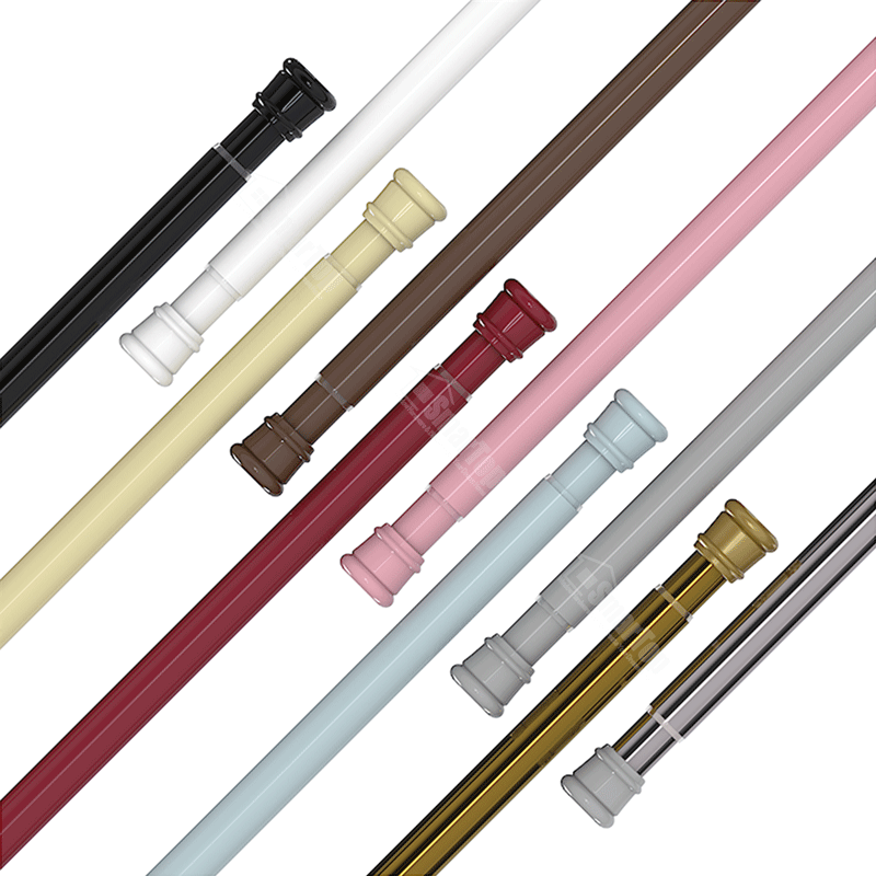 High Quality Eco-Friendly Metal Custom 0.7-1.2m Adjustable SMARTOP Shower Curtain Poles 25mm for Bathroom Use