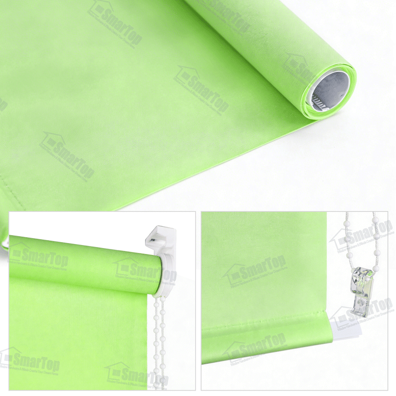 New Custom Color Size Manual Sunscreen Shade Roller Blinds Roll Curtain Window Spring Blinds New Trends Fabric for Roller Blinds