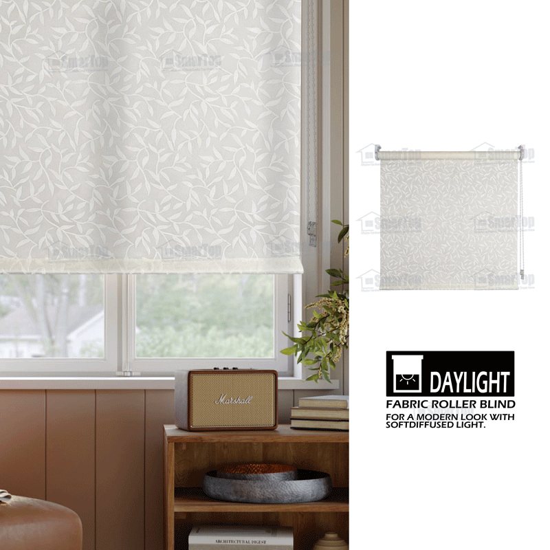 Customized Size Printing Built-In French Window Roller Blinds with Blackout & Light Filtering Waterproof Modern Design