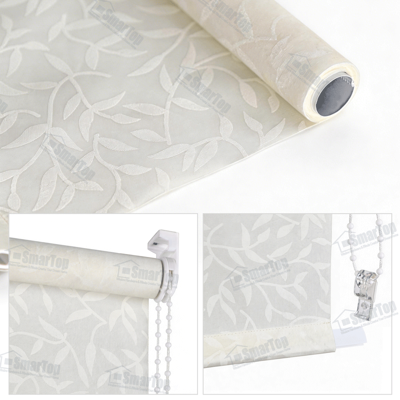 Customized Size Printing Built-In French Window Roller Blinds with Blackout & Light Filtering Waterproof Modern Design
