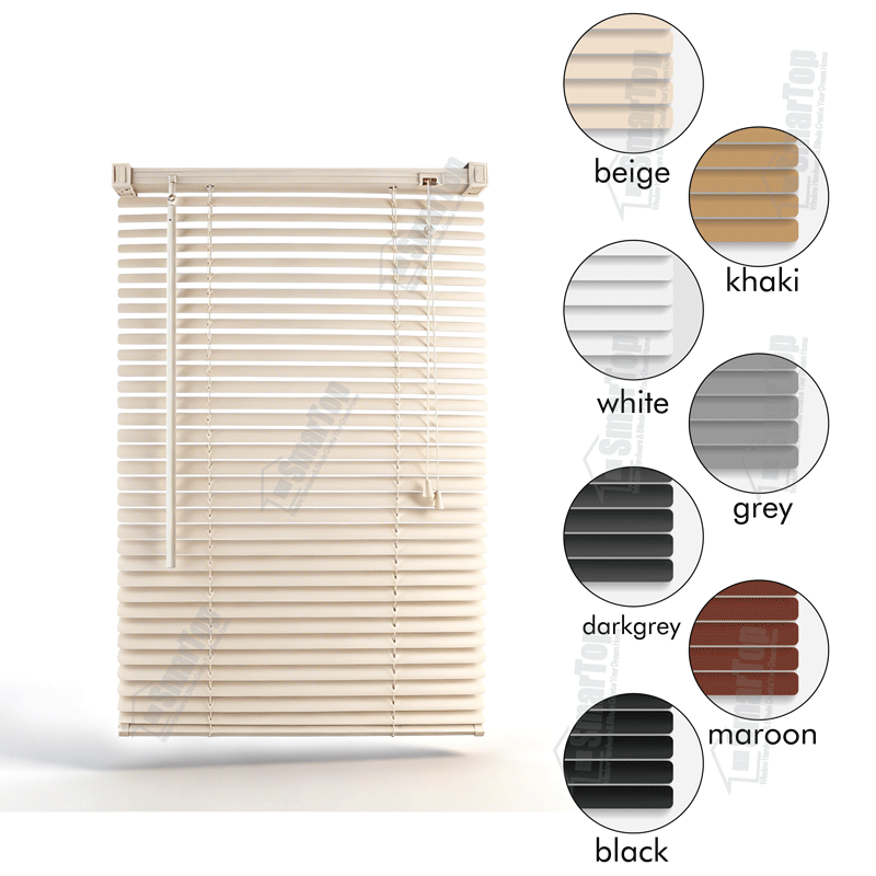 2 Inch Cordless Modern Faux Wood Blinds PVC Venetian Anti UV Waterproof Eco-Friendly for US & EU/UK Markets