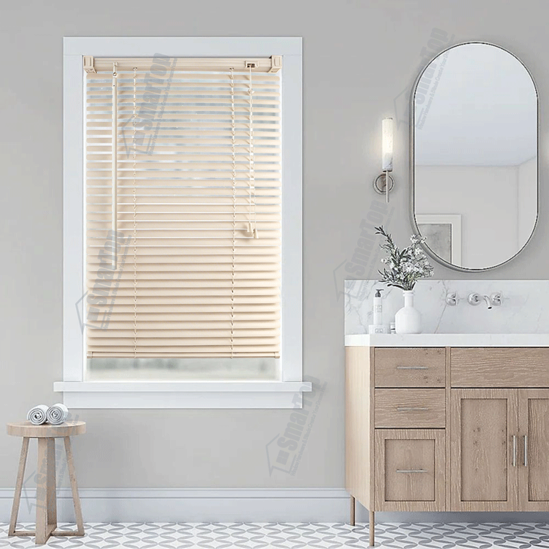 2 Inch Cordless Modern Faux Wood Blinds PVC Venetian Anti UV Waterproof Eco-Friendly for US & EU/UK Markets