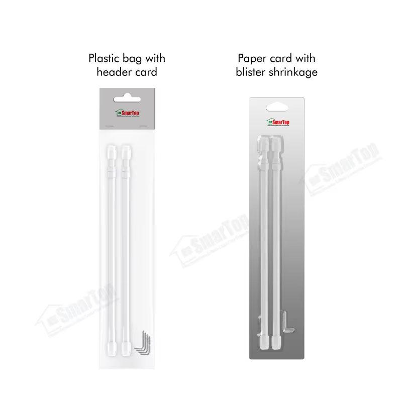 New Free Sample High Quality Adjustable Curtain Rod Cafe Extendable Curtain Rod Pole Set Wholesale for Home