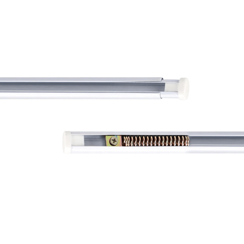 Factory New Design Oval Spring Tension Adjustable Curtain Rod Extendable Curtain Rods Sets Poles Wholesale High Quality