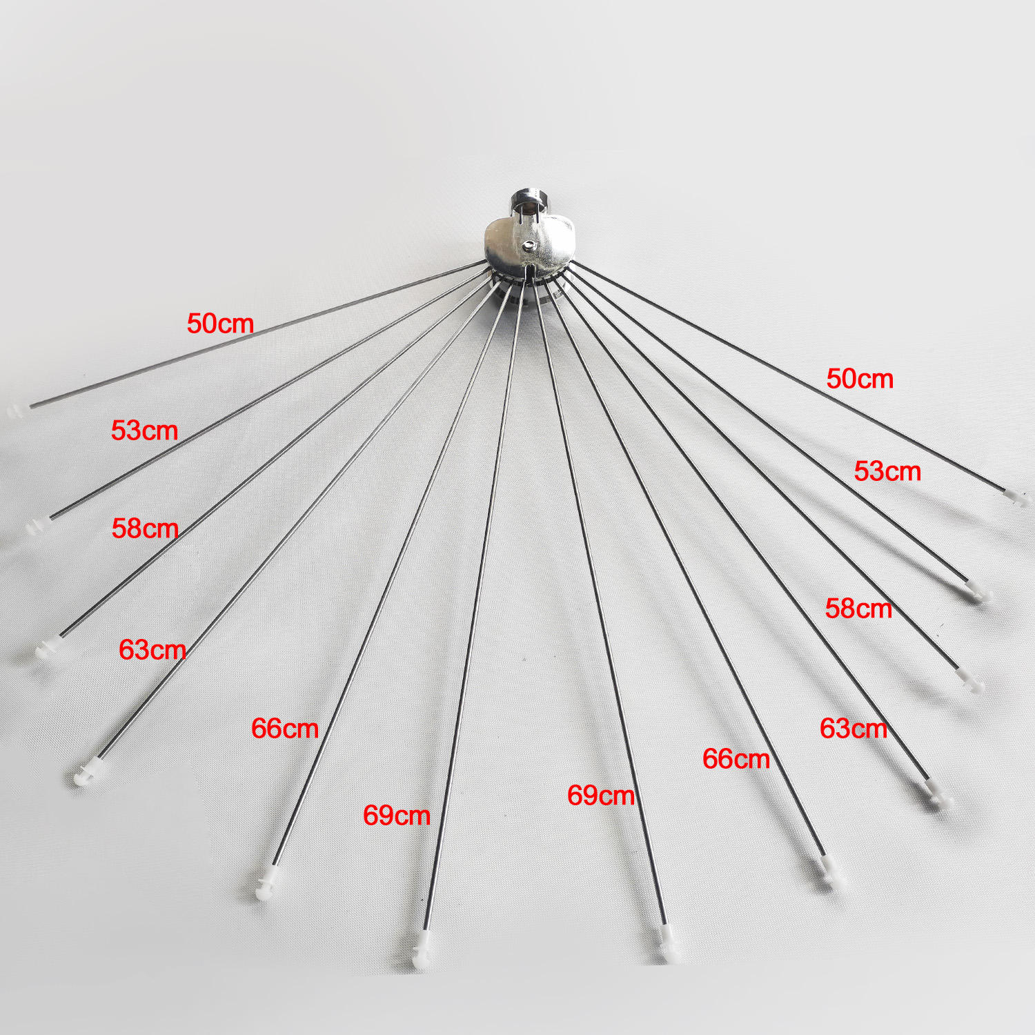 Adjustable Round Metal Bathroom Curtain Rail Pole Traditional Style Circular Shower Rod with Sector Shower Umbrella