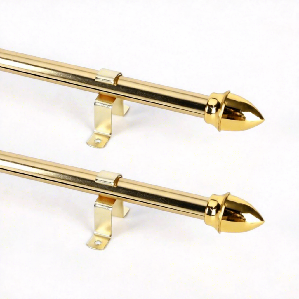 Free Sample Wholesale Spring Tension Aluminum Single Modern Eco-friendly Long Service Life Cafe Curtain Rod Flexible Accessories