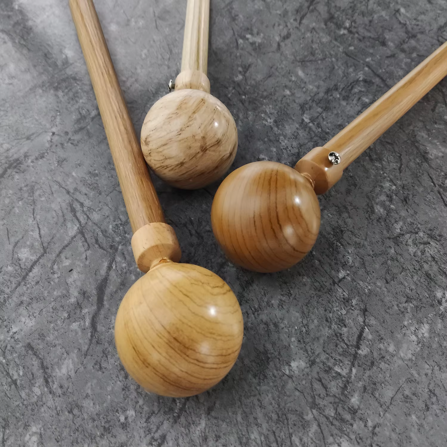 Factory Wooden Curtain Pole Curtain Rod and Finials Sets Elegant Decorative Curtain Rods Curtain Pole Set for Home Decor