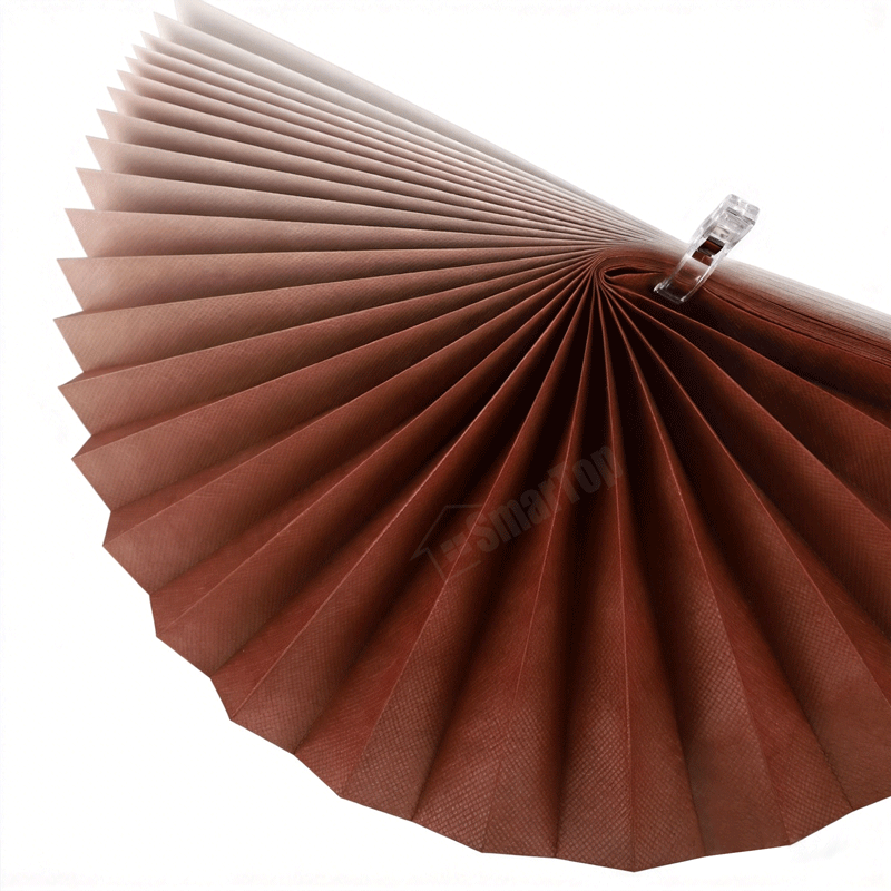 Modern Gradient Color Pleated Blinds Ombre Window Shades for Home Living Room Decorative Light Filtering Cordless Pleated Blinds