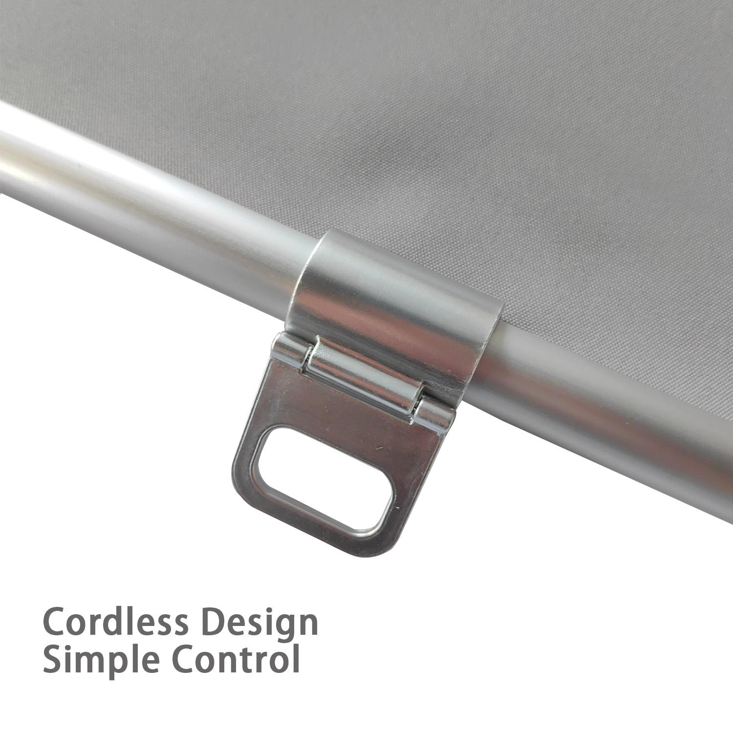 Smartop RBTL40371 Cordless Classic Plain Translucent Built-In Polyester Automatic Wide Blade Roller Blinds UV Protection for