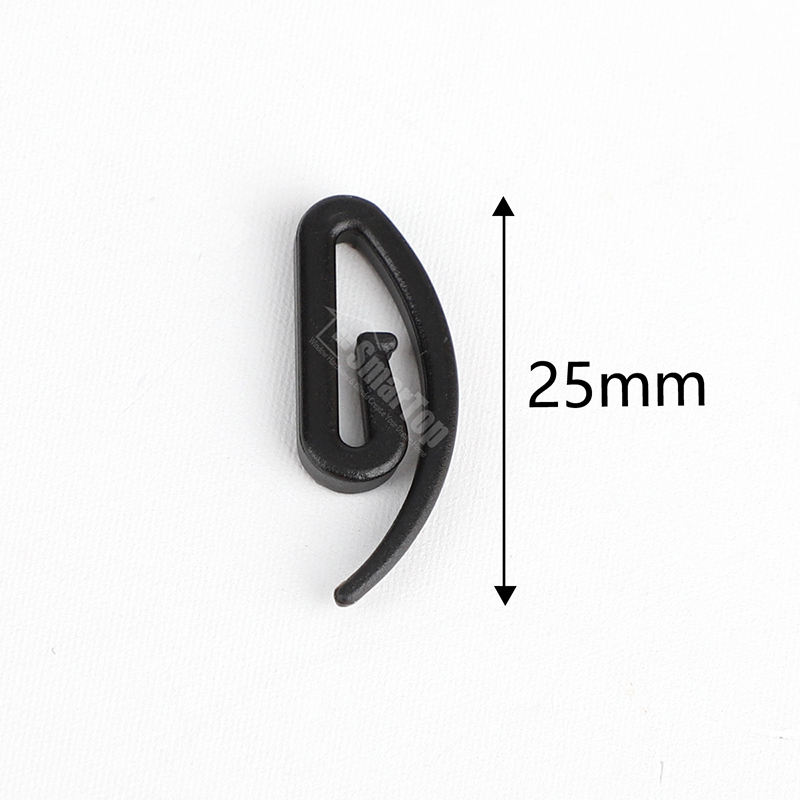 Custom Package Free Samples Black & White Pom Curtain Hook S Fold Window Tracks No Drilling Accessories Plastic Material