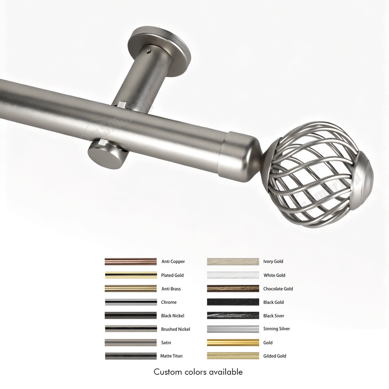 Modern Metal Aluminum Curtain Bracket and Poles Tracks Accessories Easy Installation Drapery Hardware Wall Brackets