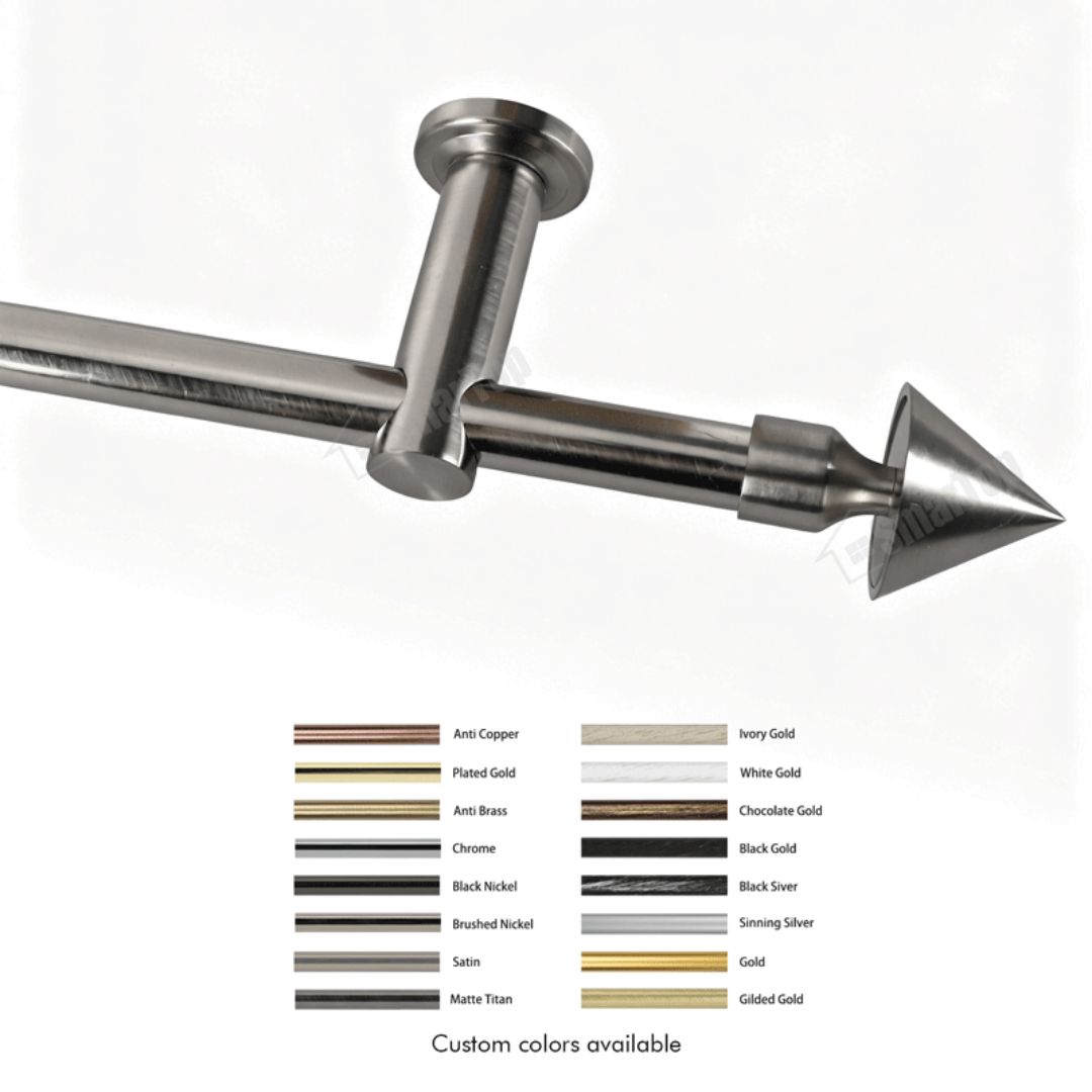 New Window Curtain Bracket Hardware Metal Modern Design Curtain Rod Brackets Self-Adhesive Easy Install