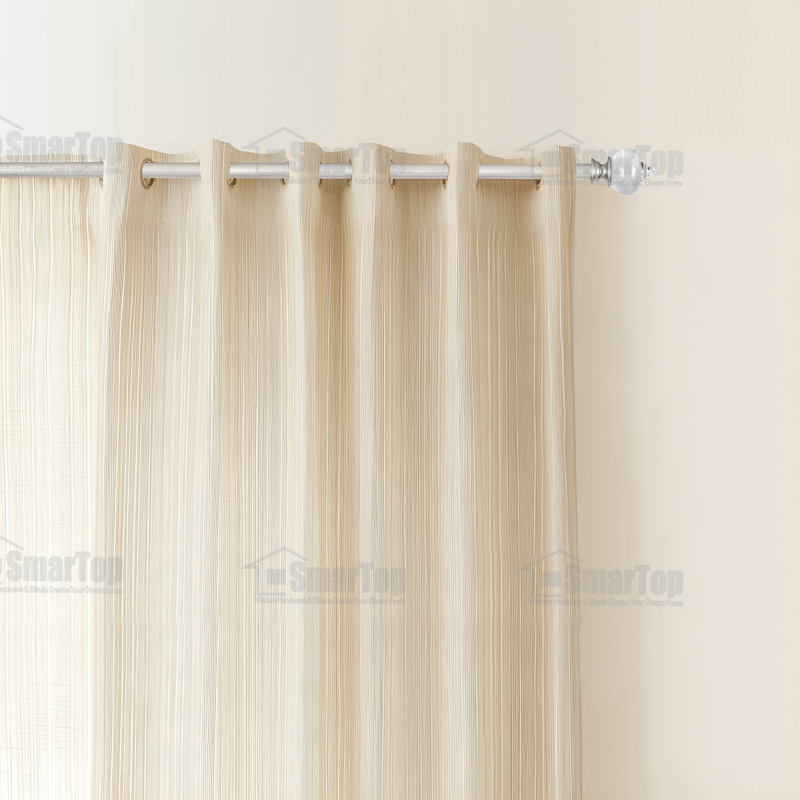 SMARTOP Luxury High Quality Aluminum Alloy Metal Curtain Rod Sets Extendable Pipes Acrylic Finials Eco-friendly Modern Design