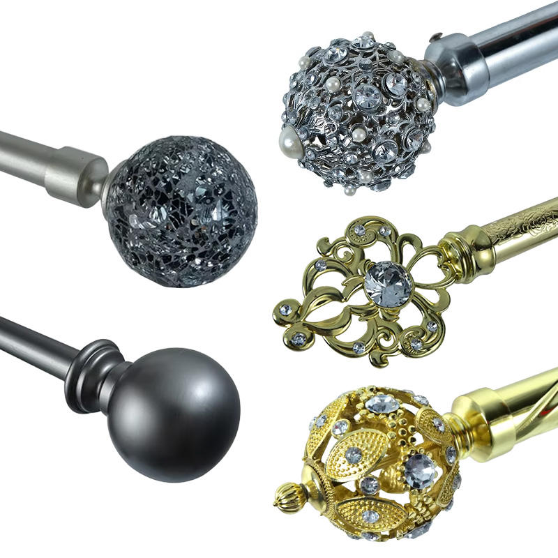 Wholesale Heavy-Duty Inside Mount Curtain Poles Tracks & Accessories Traditional Design Cheap Price Window Metal Curtain Rod