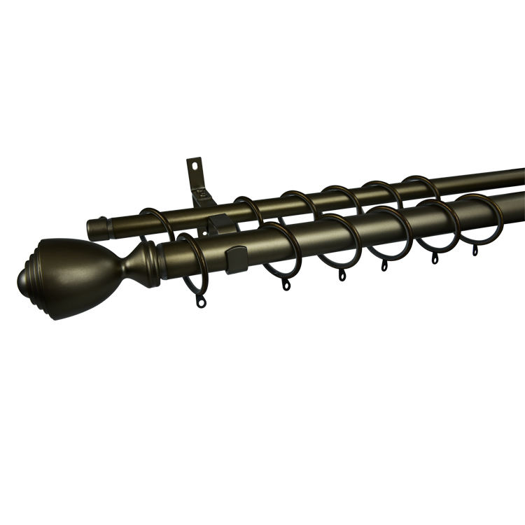 Custom Modern Home Decor Metal Aluminum Alloy Curtain Rods Sets Decorative Curtains Poles & Tracks for Home Accessories