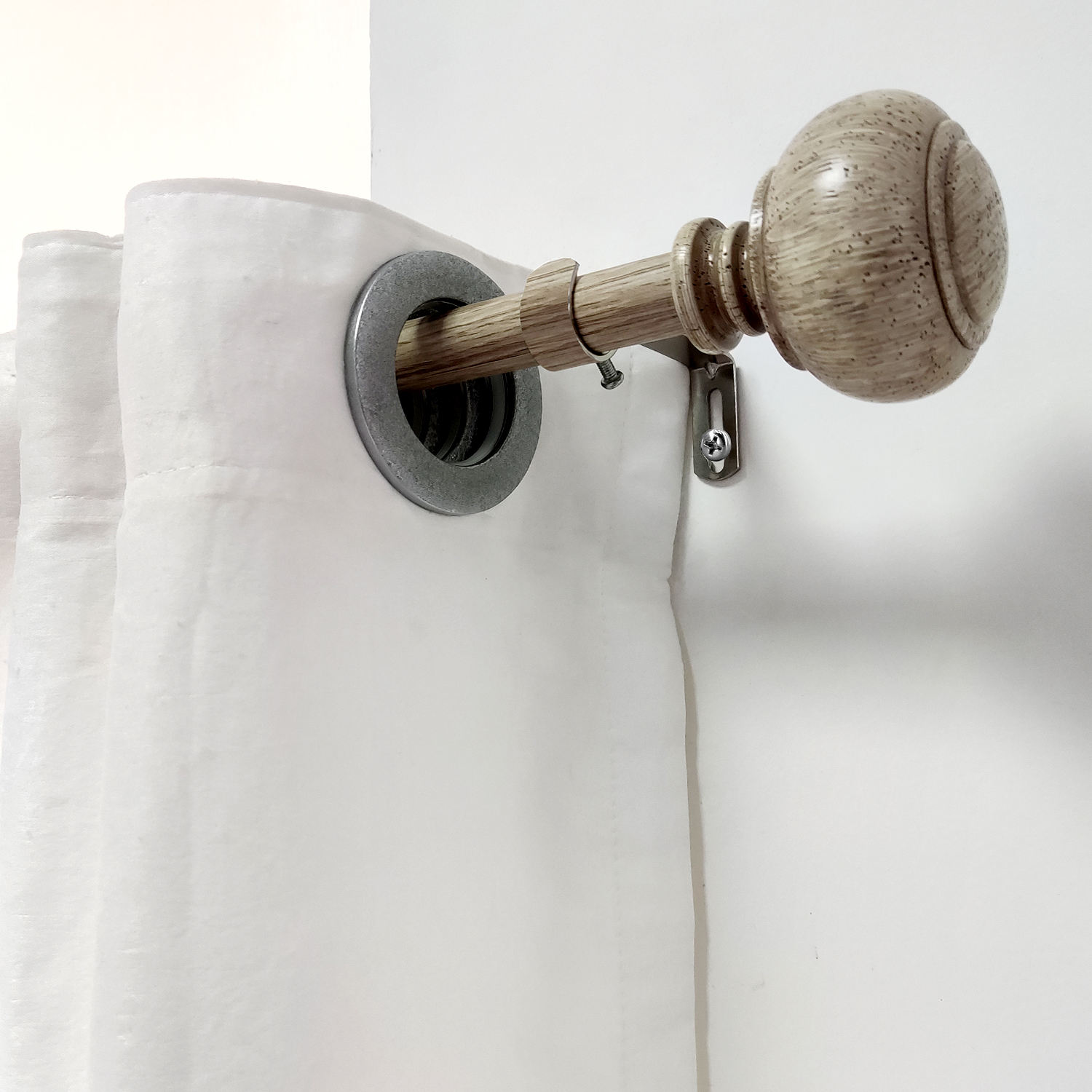 Customizable Metal Adjustable Curtain Rod Set Modern Home Decoration Extensible Pole with Drapery Rods Accessories