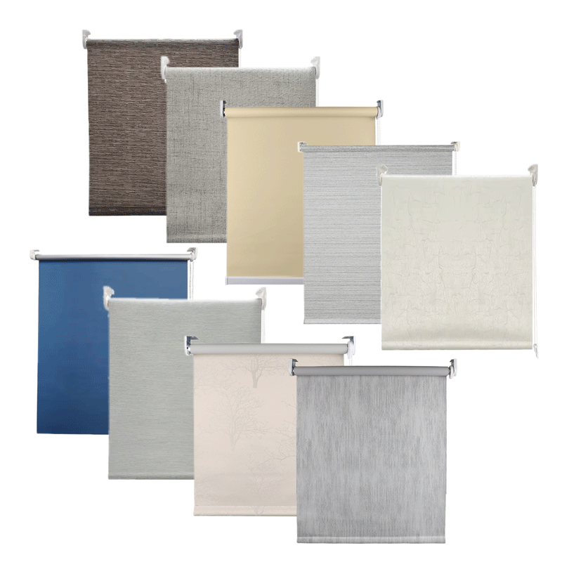 Cordless Roller Blinds Manual Polyester Persiana Day and Night Blackout Roller Curtain Blinds for Home Window Shades & Shutters